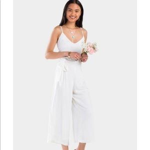 Francesca’s Sacha Cropped Paperbag Jumpsuit